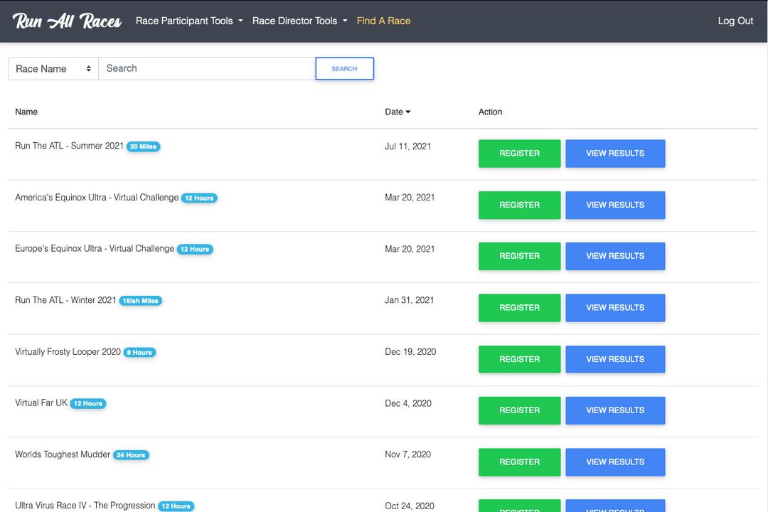 RunAllRaces payment processing
